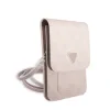 Husă de telefon Guess PU 4G cu logo triunghiular, roz