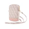 Husă de telefon Guess PU G Cube cu fermoar, roz