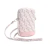 Husă de telefon Guess PU G Cube cu fermoar, roz