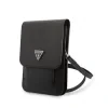 Husă de telefon Guess PU Saffiano Triangle Logo Neagră