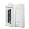 Husa Guess din sticlă securizată 2.5D PRIVACY pentru iPhone 16, neagră