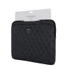 Husă Guess PU 4G Triangle Logo pentru Notebook 14&amp;quot; Neagră