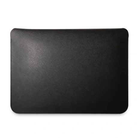 Husă pentru caiet Karl Lagerfeld Saffiano Karl and Choupette 13/14&amp;quot; Neagră