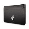 Husă pentru caiet Karl Lagerfeld Saffiano Karl and Choupette 13/14&amp;quot; Neagră