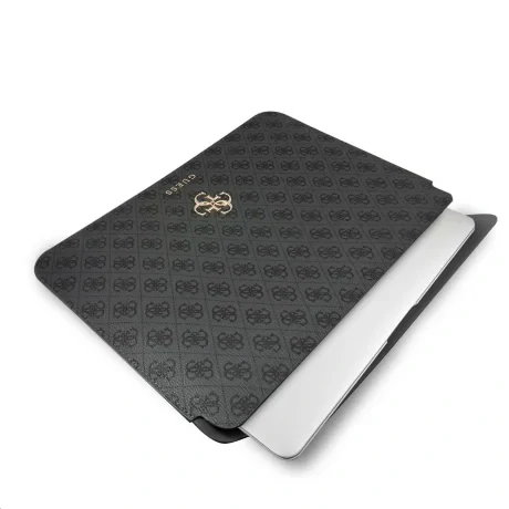 Husă pentru computer Guess PU 4G cu logo metalic, 13&amp;quot; gri