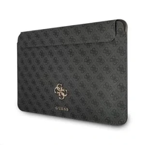 Husă pentru computer Guess PU 4G cu logo metalic, 13&amp;quot; gri
