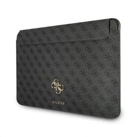 Husă pentru computer Guess PU 4G cu logo metalic, 13&amp;quot; gri