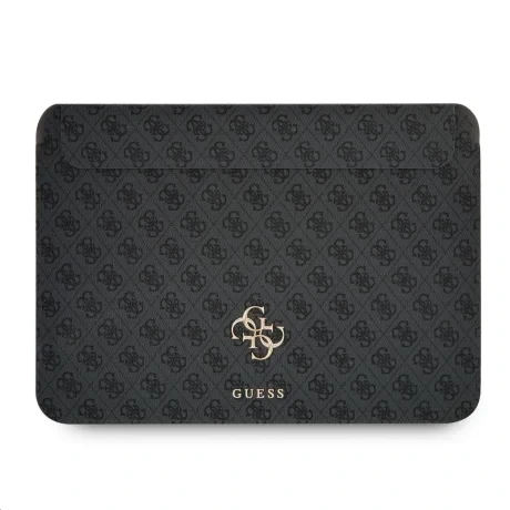 Husă pentru computer Guess PU 4G cu logo metalic, 13&amp;quot; gri