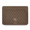 Husă pentru computer Guess PU 4G cu logo metalic, 13&amp;quot; maro