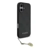 Husa spate Guess 4G Charm MagSafe pentru iPhone 17, gri ton pe ton