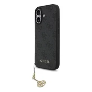 Husa spate Guess 4G Charm MagSafe pentru iPhone 17, gri ton pe ton