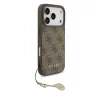 Husă spate Guess 4G Charm MagSafe pentru iPhone 17 Pro, maro, ton pe ton