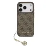 Husă spate Guess 4G Charm MagSafe pentru iPhone 17 Pro, maro, ton pe ton