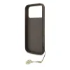 Husă spate Guess 4G Charm MagSafe pentru iPhone 17 Pro Max, maro, ton pe ton