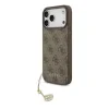Husă spate Guess 4G Charm MagSafe pentru iPhone 17 Pro Max, maro, ton pe ton