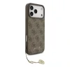 Husă spate Guess 4G Charm MagSafe pentru iPhone 17 Pro Max, maro, ton pe ton