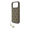 Husă spate Guess 4G Charm MagSafe pentru iPhone 17 Pro Max, maro, ton pe ton