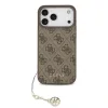 Husă spate Guess 4G Charm MagSafe pentru iPhone 17 Pro Max, maro, ton pe ton