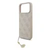 Husă spate Guess 4G Charm MagSafe pentru iPhone 17 Pro Max, roz ton pe ton