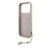 Husă spate Guess 4G Charm MagSafe pentru iPhone 17 Pro, roz ton pe ton
