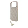 Husă spate Guess 4G Charm MagSafe pentru iPhone 17 Pro, roz ton pe ton