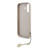 Husa spate Guess 4G Charm MagSafe pentru iPhone 17, roz ton pe ton