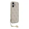 Husa spate Guess 4G Charm MagSafe pentru iPhone 17, roz ton pe ton
