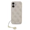 Husa spate Guess 4G Charm MagSafe pentru iPhone 17, roz ton pe ton