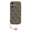 Husă spate Guess 4G Charm MagSafe pentru iPhone 17, ton pe ton, maro