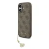 Husă spate Guess 4G Charm MagSafe pentru iPhone 17, ton pe ton, maro
