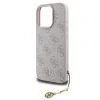 Husă spate Guess 4G Charm pentru iPhone 16 Pro Max, roz ton pe ton