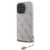 Husă spate Guess 4G Charm pentru iPhone 16 Pro, roz ton pe ton