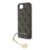 Husă spate Guess 4G Charm pentru iPhone 16e/17e, ton pe ton, maro