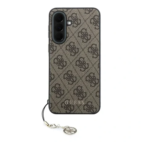 Husa spate Guess 4G Charm pentru Samsung Galaxy A37, maro