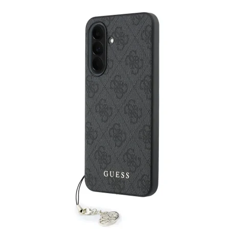 Husa spate Guess 4G Charm pentru Samsung Galaxy A37, neagră