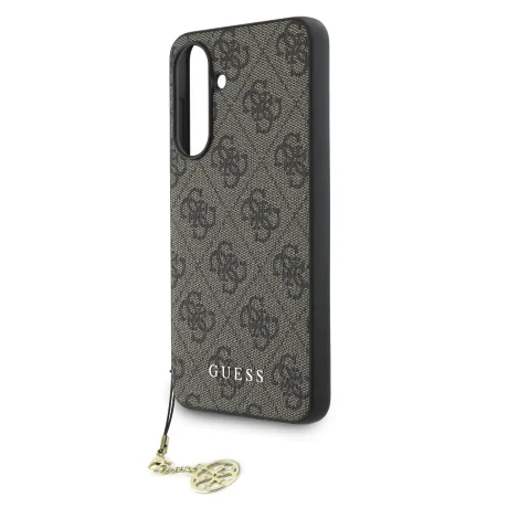 Husa spate Guess 4G Charm pentru Samsung Galaxy A56, maro