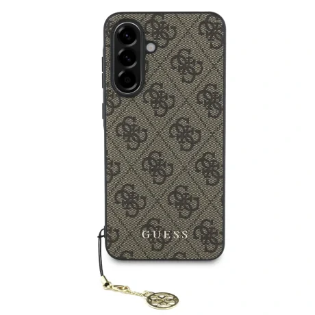 Husa spate Guess 4G Charm pentru Samsung Galaxy A56, maro