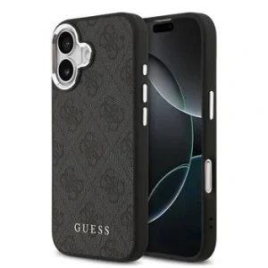 Husă spate Guess 4G MagSafe pentru iPhone 17, neagră