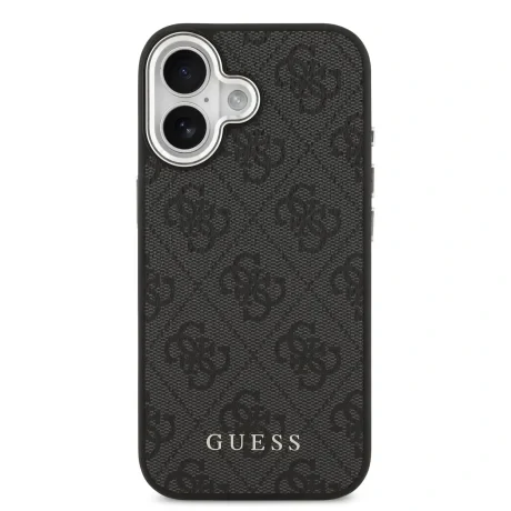Husă spate Guess 4G MagSafe pentru iPhone 17, neagră