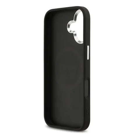 Husă spate Guess 4G MagSafe pentru iPhone 17, neagră