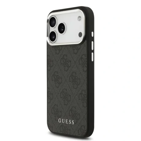 Husă spate Guess 4G MagSafe pentru iPhone 17 Pro Max, neagră