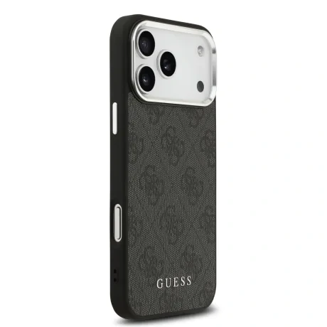 Husă spate Guess 4G MagSafe pentru iPhone 17 Pro Max, neagră