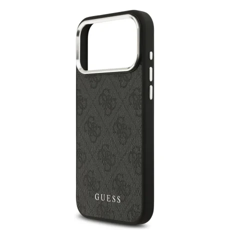 Husă spate Guess 4G MagSafe pentru iPhone 17 Pro Max, neagră