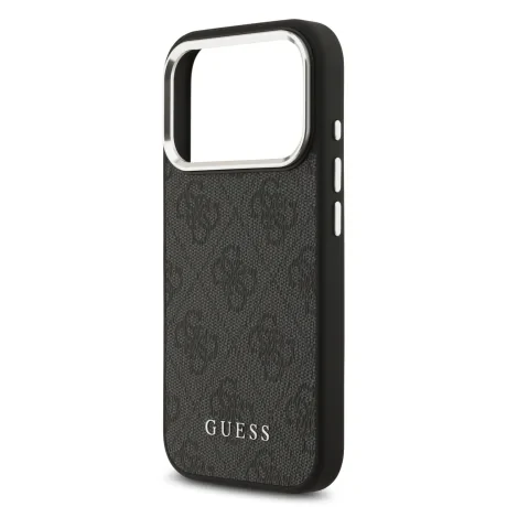 Husă spate Guess 4G MagSafe pentru iPhone 17 Pro, neagră
