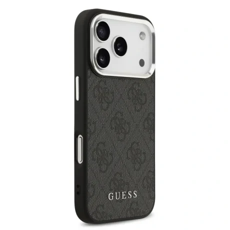 Husă spate Guess 4G MagSafe pentru iPhone 17 Pro, neagră