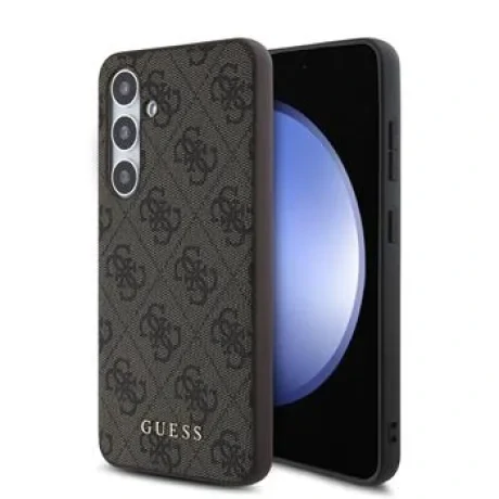 Husă spate Guess 4G pentru Samsung Galaxy S24 FE, maro