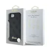 Husă spate Guess 4G Script Logo MagSafe pentru iPhone 16e/17e, neagră