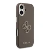 Husă spate Guess cu logo din rășină PU pentru iPhone 17, maro