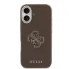 Husă spate Guess cu logo din rășină PU pentru iPhone 17, maro