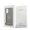 Husă spate Guess cu logo din rășină PU pentru iPhone 17, maro
